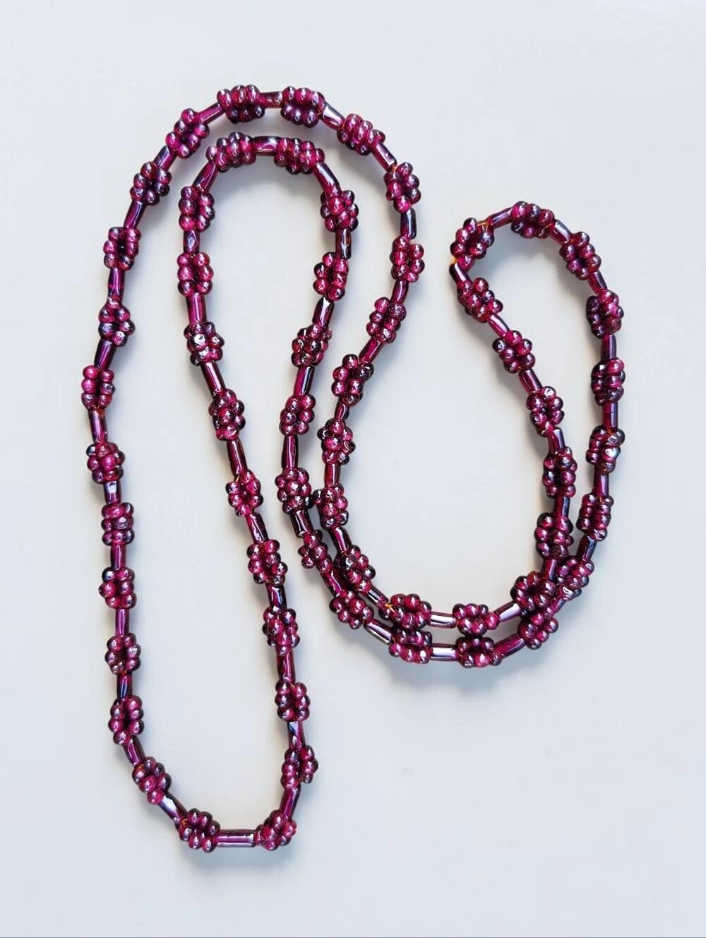 Vintage Bohemian Garnet Necklace